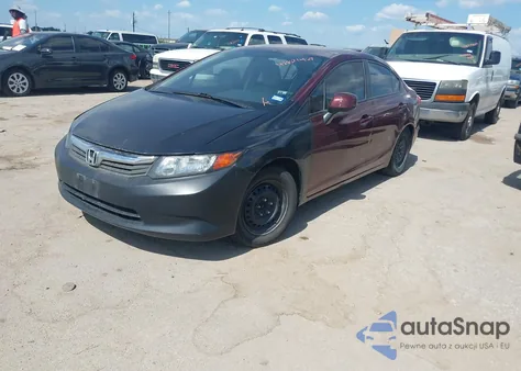 2012 Honda Civic Lx из США, поврежденный, VIN 2HGFB2F51CH537626